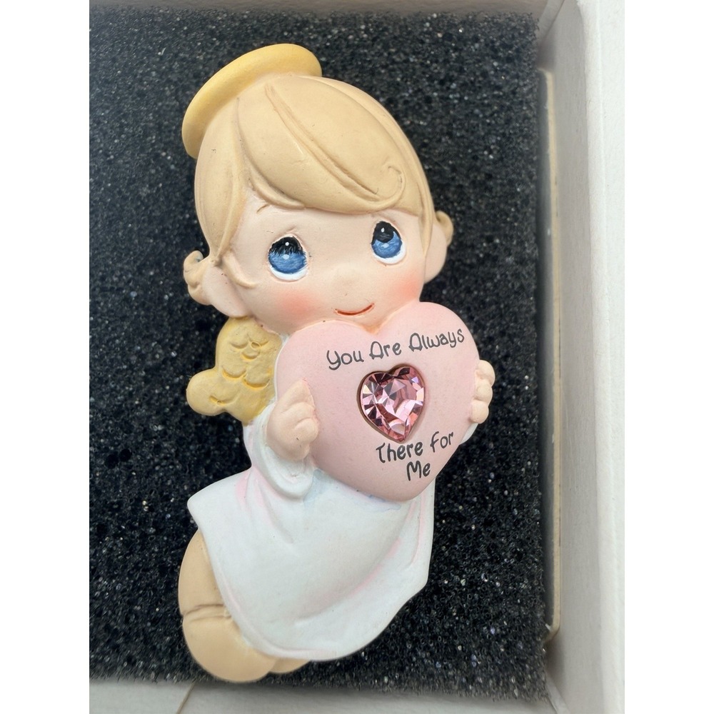 Avon Precious Moments Angel Pin You are Always There For Me Vintage 1999 W/Box